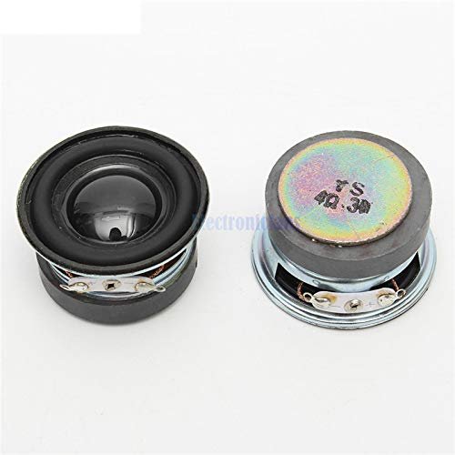 2PCS A lot Acoustic Speaker 4 Ohm 3W 40MM Speaker 36MM External Magnetic Black Hat PU Edge Acoustic Components