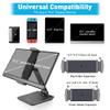 AboveTEK Business Kiosk Aluminum Tablet iPad Stand, 360 Swivel Tablet & Phone Holders for Any 4"-15.6" Display Tablets/Cell Phones/Portable Monitor, Sturdy for Store POS Office (Grey) view 2