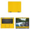 Decalrus - Protective Decal for Dell Inspiron ChromeBook C7486 (14" Screen) Laptop Yellow Carbon Fiber Skin case Cover wrap CFdellInspiChrmbk14_C7486Yellow view 1