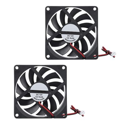 2 Pcs 12V 6000RPM High-Speed 3D Printer Cooling Fan 21.46 CFM Quiet 3D Printer Assembly Part, Compatible with Ender 3/Pro/V2, , , and Most 4010/4020 Mounts