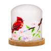 Cypress Home Cardinal LED Cloche - 6 x 6 x 8 Inches view 1