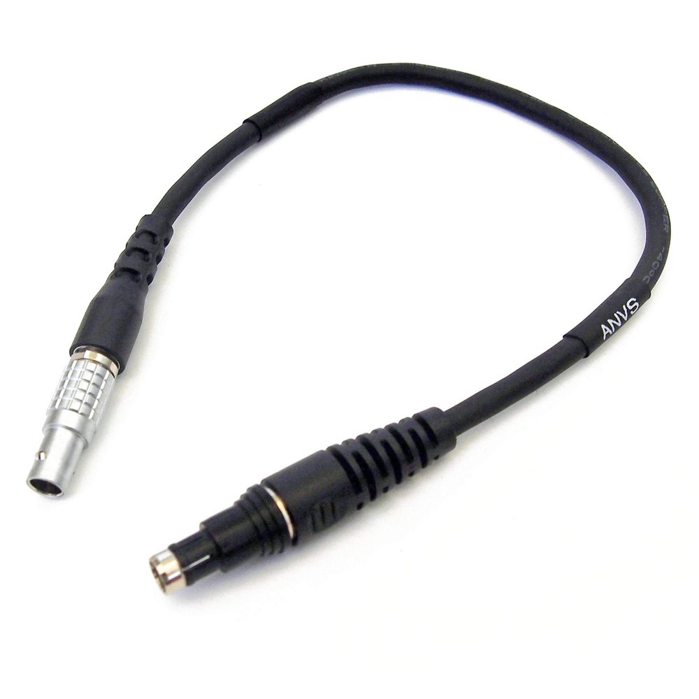 8" 4-Pin ANVIS/LEMO to Fischer/BNVD Power Cable for NVG Night Vision Systems