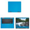 Decalrus - Protective Decal for Dell Inspiron ChromeBook C7486 (14" Screen) Laptop LITE Blue Carbon Fiber Skin case Cover wrap CFdellInspiChrmbk14_C7486LiteBlue view 1