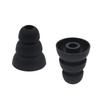 BLLQ 6 Pairs Replacement Triple Flange Conical Ear Tips Earbuds Eartips Silicone Buds for Most in Ear Headphones (Sony Senso Powerbeats Jaybird etc.) Black [S/M/L 3 Size] (3flange Tips 3) view 3