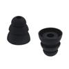 BLLQ 6 Pairs Replacement Triple Flange Conical Ear Tips Earbuds Eartips Silicone Buds for Most in Ear Headphones (Sony Senso Powerbeats Jaybird etc.) Black [S/M/L 3 Size] (3flange Tips 3) view 4