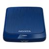 ADATA 2TB AHV320-2TU31-CBL External USB 3.1 Hard Drive - Blue view 3