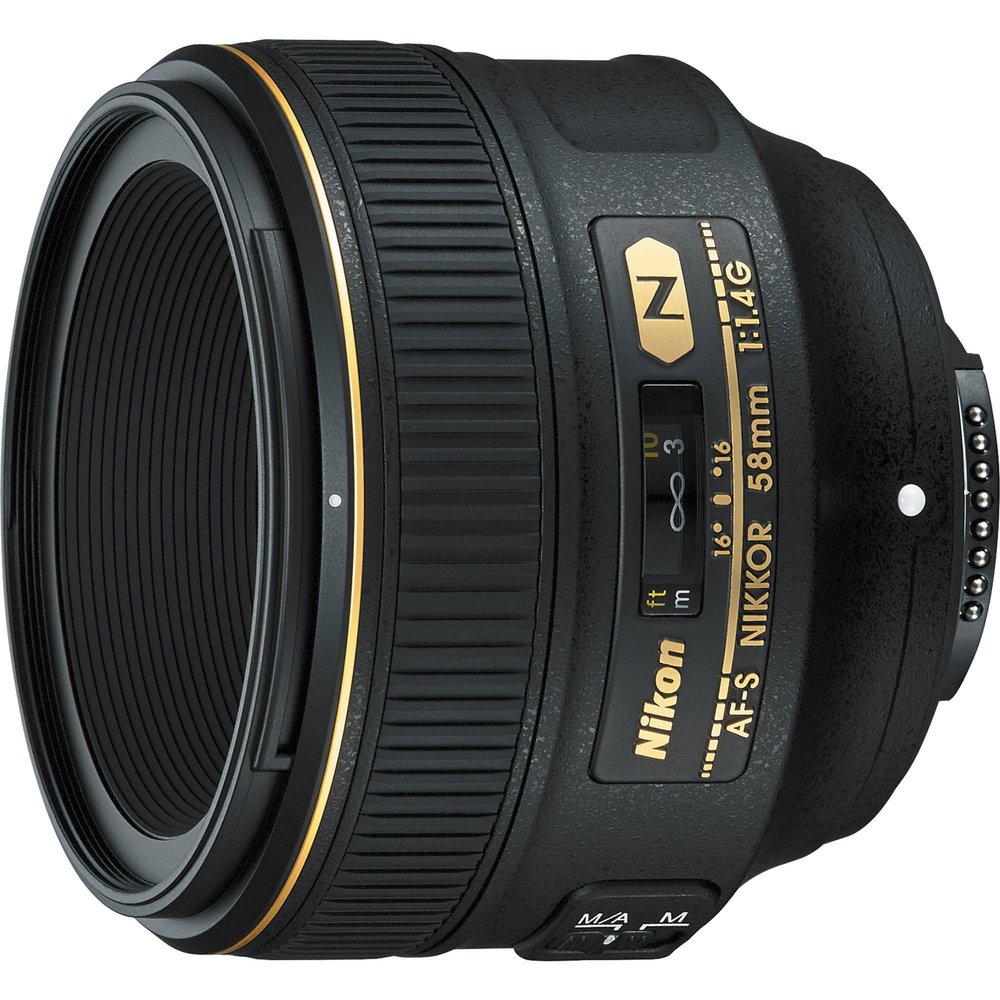 Nikon AF-S FX NIKKOR 58mm f/1.4G Lens for Nikon DSLR Cameras (Renewed)