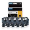 18445 Rhino Label Tape Replacement for Dymo Rhino Industrial Permanent Vinyl Labels Tape, 3/4" (19MM), Work for 4200 5000 5200 6000 Label Maker Refills, Black Print on White Tape, 19mm x 5.5m, 5-Pack view 1