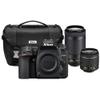 Nikon D7500 20.9MP DX-Format 4K Ultra HD Digital SLR Camera (Body Only) with Perfect Lens Kit - (Renewed) Includes 18-55mm f/3.5-5.6G + 7 0-300mm f/4.5-6.3G + Deluxe DSLR Camera Case view 1