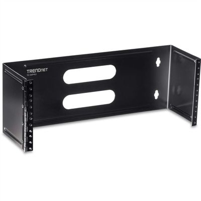TRENDnet 4U 19-inch Hinged Wall Mount Bracket for Patch Panels and PDU Power Strips, TC-WP4U, Supports EIA-310, Steel Construction,Use with TRENDnet TC-P24C6 & TC-P16C6 Patch Panels(Sold Separately)
