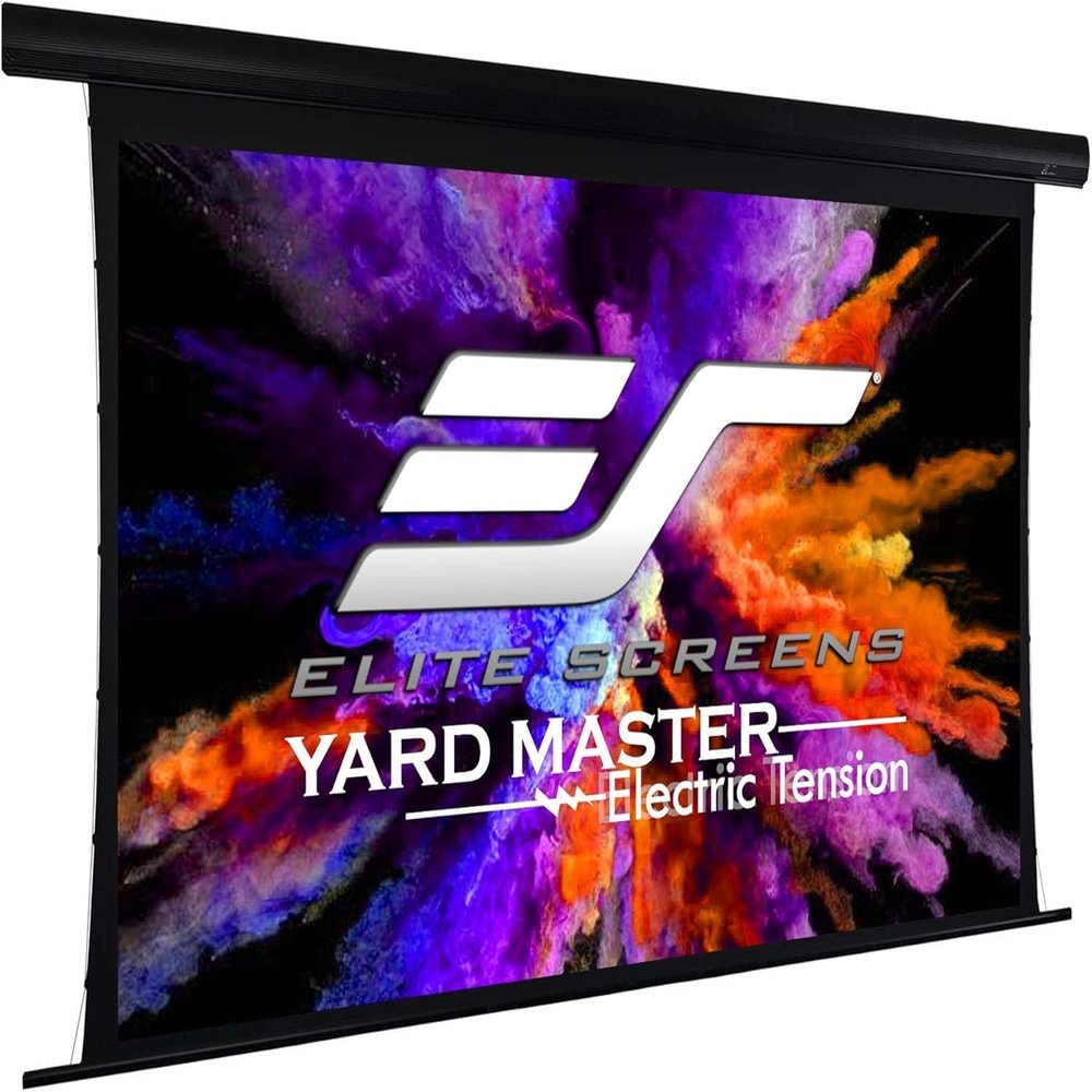 Elite Screens Yard Master Tension Projector Screen, 100-inch 16:9, Outdoor Electric Motorized Automatic Front Rear Dual Projection Movie Screen, OMS100HT-ELECTRODUAL | US Based Company 2-YEAR WARRANTY