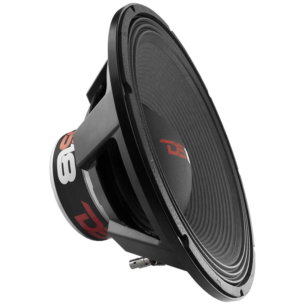 DS18 PRO-BX18N.2 Car Subwoofer Audio Speaker - 18" in Neodymium Magnet, 6" Voice Coil, 2 Ohm Impedance, 2500W Rms Power, 5000W Max Power - Reinforced Paper Cone for Outstanding Performance