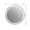 Chloe Speculo Embedded LED Mirror 4000K Warm White 28" Wide view 3