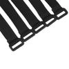 Securing Straps, 5 Pcs Reusable Nylon Tie Down Straps for Cycling Cord Management Home Office Garage (Black) view 3
