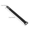 Securing Straps, 5 Pcs Reusable Nylon Tie Down Straps for Cycling Cord Management Home Office Garage (Black) view 4