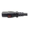 TRIPP LITE Computer Power Cord Extension (C14 to C13 Power Cord), Heavy Duty, Locking C13 Connector, 15A, 100-250V, 14AWG, 10 ft. (P005-L10) view 4