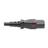 Tripp Lite Computer Power Cord Extension (C14 to C13 Power Cord), Locking C13 Connector, 10A, 100-250V, 18AWG, 4 ft. (P004-L04) view 3