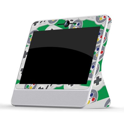 MightySkins Skin Compatible with Facebook Portal - Retro Controllers 1 | Protective, Durable, and Unique Vinyl Decal wrap Cover | Easy to Apply, Remove, and Change Styles | Made in The USA
