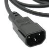 3Ft Power Extension Cord C13 to C14 Black/SVT 18/3-2 Pack view 3