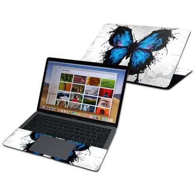MightySkins Skin Compatible with Apple MacBook Air 13" (2020-2018) - Butterfly Splash | Protective and Unique Vinyl Decal wrap Cover | Easy to Apply, Remove, and Change Styles | Made in The USA