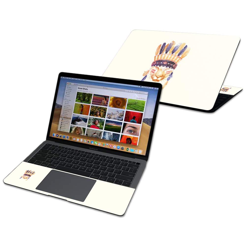MightySkins Skin Compatible with Apple MacBook Air 13" (2020-2018) - Cat Chief | Protective and Unique Vinyl Decal wrap Cover | Easy to Apply, Remove, and Change Styles | Made in The USA