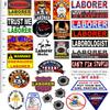 Hard hat Stickers, Laborer 30 Sticker Value Pack view 1
