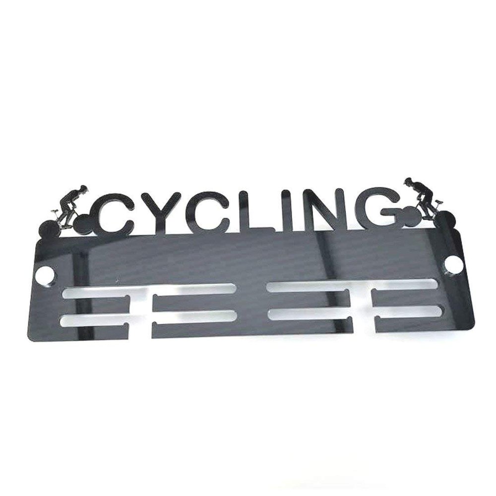Cyclist Medal Hanger Display for Athletes, Bright Blue