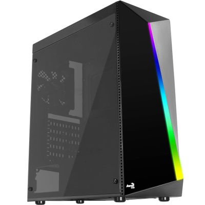 Aerocool SHARD PC Box ATX Acrylic Panel RGB 13 Modes Fan 12cm