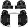 Moto Onfire Lower Fairings Speaker Pods Fit for 2014+ Harley Touring - Vivid Black, 6.5 inch view 1