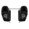 Moto Onfire Lower Fairings Speaker Pods Fit for 2014+ Harley Touring - Vivid Black, 6.5 inch view 2