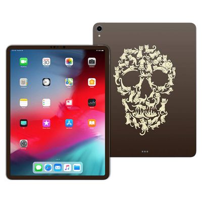 MightySkins Skin Compatible with Apple iPad Pro 11 (2018) - Cat Skull | Protective, Durable, and Unique Vinyl Decal wrap Cover | Easy to Apply, Remove, and Change Styles | Made in The USA