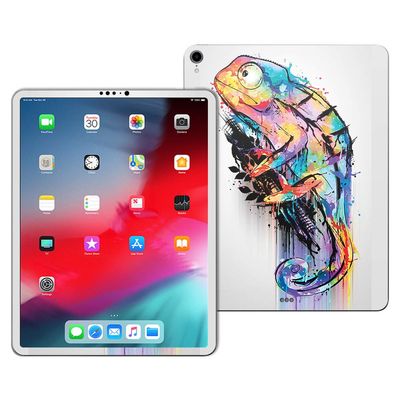 MightySkins Skin Compatible with Apple iPad Pro 12.9 (2018) - Rainbow Chameleon | Protective, Durable, and Unique Vinyl Decal wrap Cover | Easy to Apply, Remove, and Change Styles | Made in The USA