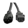 12Ft Power Extension Cord C13 to C14 Black/SJT 14/3-1PK view 4