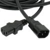 1Ft Power Extension Cord C13 to C14 Black/SJT 14/3-5PK view 1