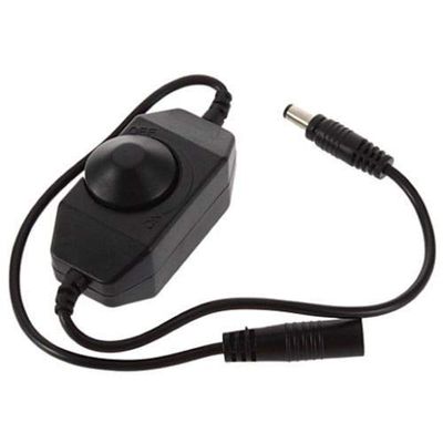 yan New Black Inline Manual Dimmer Switch for LED Strip Light 12V 2A