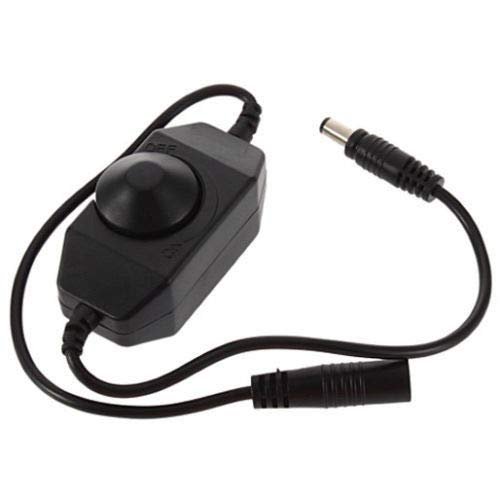 yan New Black Inline Manual Dimmer Switch for LED Strip Light 12V 2A