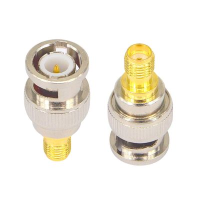 onelinkmore BNC Male to SMA Female RF Coaxial Adapter BNC Connector to SMA Coax Jack Connector Pack of 2