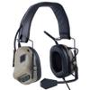 ATAIRSOFT Tactical Headset Wargame Hunting Headphone Without Noise Cancellation Function (Tan) view 1