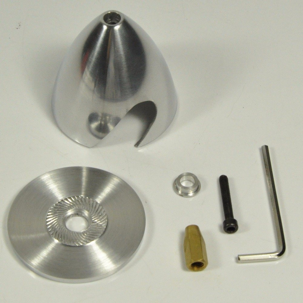Jammas 2 Blade Aluminum Spinner Special Drilled for RC Plane with Prop Adapter 1.5" 1.75" 2" 2.25" 2.5" 2.75" 3" 3.5" 4" Zyhobby - (Color: 64mm)