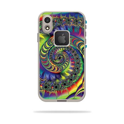 MightySkins Skin Compatible With LifeProof FRE iPhone XR Case - Acid | Protective, Durable, and Unique Vinyl Decal wrap cover | Easy To Apply, Remove, and Change Styles | Made in the USA