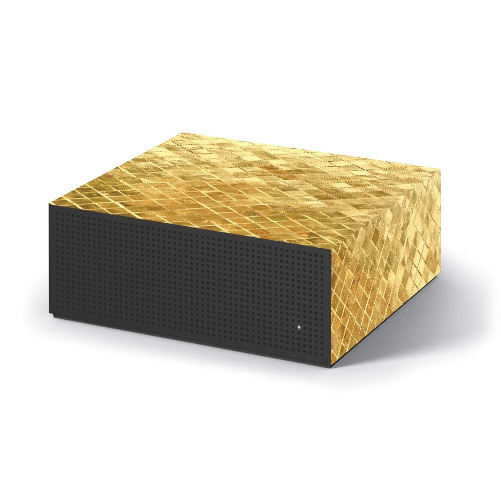 MightySkins Skin Compatible with Amazon Fire TV Recast - Gold Tiles | Protective, Durable, and Unique Vinyl Decal wrap Cover | Easy to Apply, Remove, and Change Styles | Made in The USA