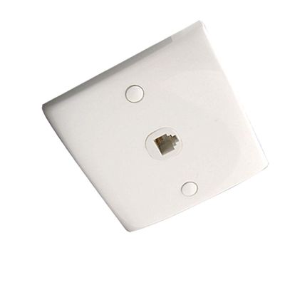 Aexit Single Gang Wall Plates 4 Pin RJ11 Telephone Female Jack Outlet Outlet Plates Wall Plate