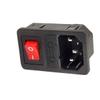 Aexit AC 10A Electrical 250V 3 Terminals IEC320 C14 Inlet Male Light Sockets Power Connector view 1