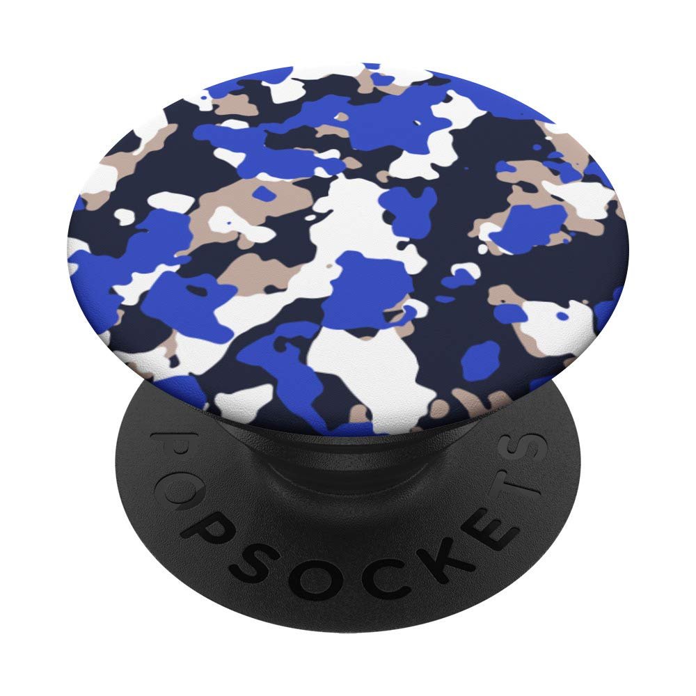 White Blue Color Basic Army Military Camo Pattern