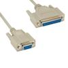 KENTEK 6 Feet FT DB9 Female to DB25 Female Null Modem Serial Printer Cable Cord 28 AWG F/F Molded D-SUB RS-232 Crossover 9 to 25 Pin for DTE PC Mac Linux Data Transmission Communication view 1