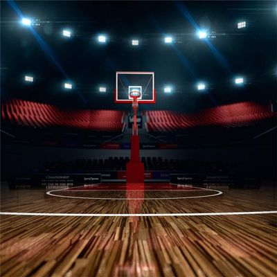 Yeele 8x8ft Basketball Court Backdrop for Photography Indoor Basketball Field Stadium Background Sport Arena Game Kids Youngster Student Photo Booth Shoot Studio Props