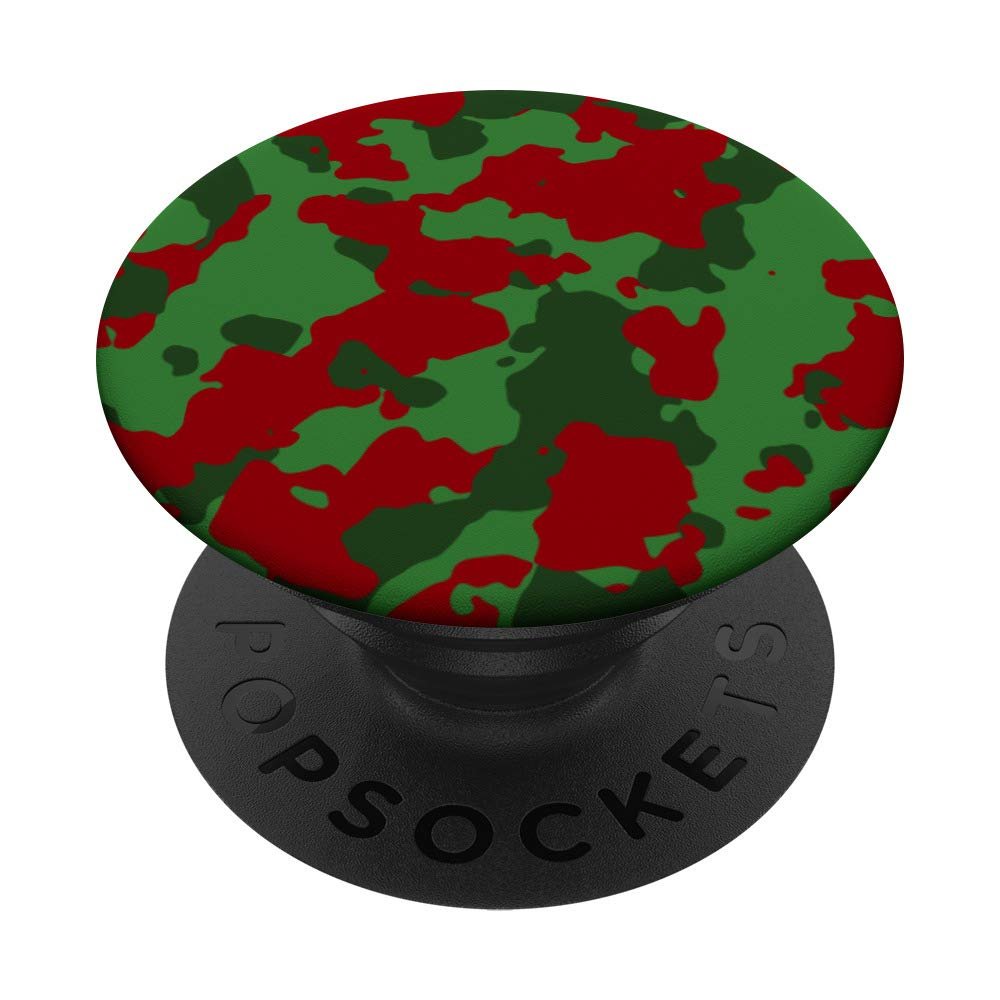 Woodland Green Sangria Wine Blood Red Army Camo Pattern