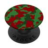 Woodland Green Sangria Wine Blood Red Army Camo Pattern view 1