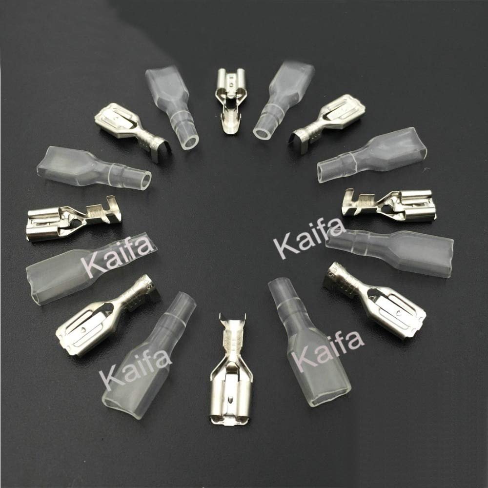 Udith 100pcs/lot 4.8 insulated terminal PVC sheathed with 0.5 male insert the plug connectors cold terminals