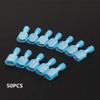 Udith 50pcs Male and Female Electrical Nylon Crimp Terminator Set Blue Fully Insulated Wire Cable Connector 16-14AWG view 1
